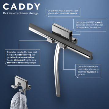 Tiger Handdoekhaak Caddy Dubbel Chroom
