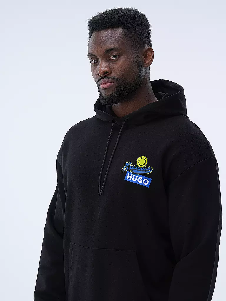 HUGO Kapuzensweater - Hoodie NERRAIN schwarz