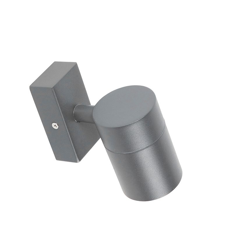 Buiten wandlamp antraciet GU10 50mm IP44 - Solo