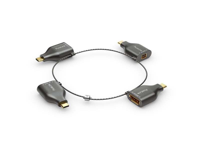 PureLink Adapterring IQ-AR300 USB-C 4K USB-C Adapterring mit vier Adaptern