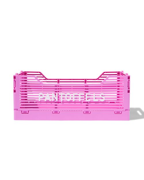 caisse pliable à lettres recyclée rose