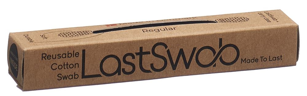 LASTSWAB Basic wiederverwendbares Wattestäbchen walfischblau 1 Stk
