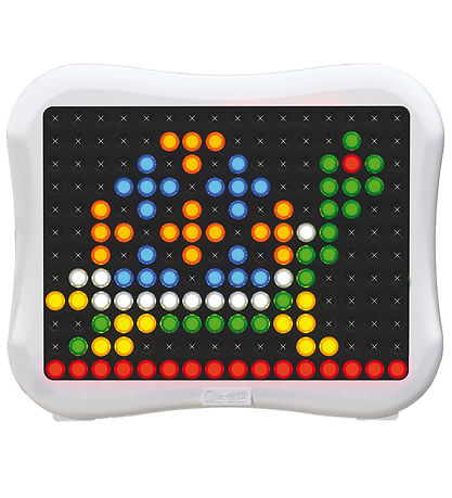Quercetti Nadelmosaik m. LED Kerze - Peg Brite - 122 Teile - 180