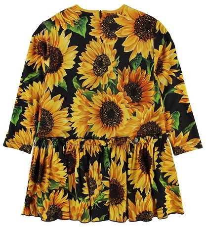 Dolce & Gabbana Kleid - Sonnenblume - Schwarz/Gelb