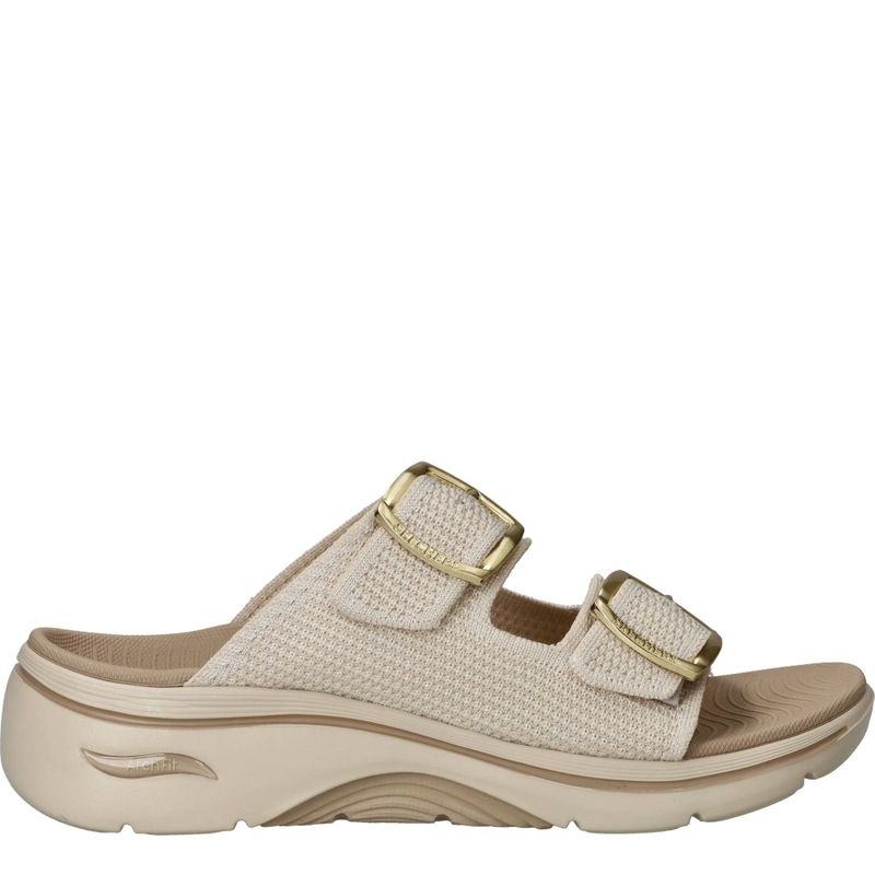 Skechers Go Walk Arch Fit 2.0 - Chloe Slippers Beige Dames