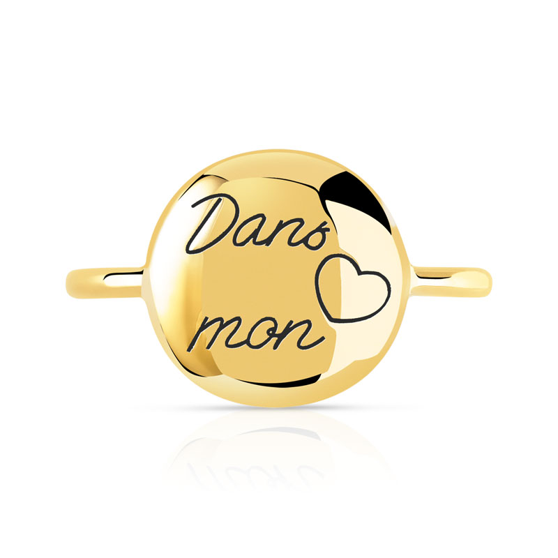 Bague or 375 jaune