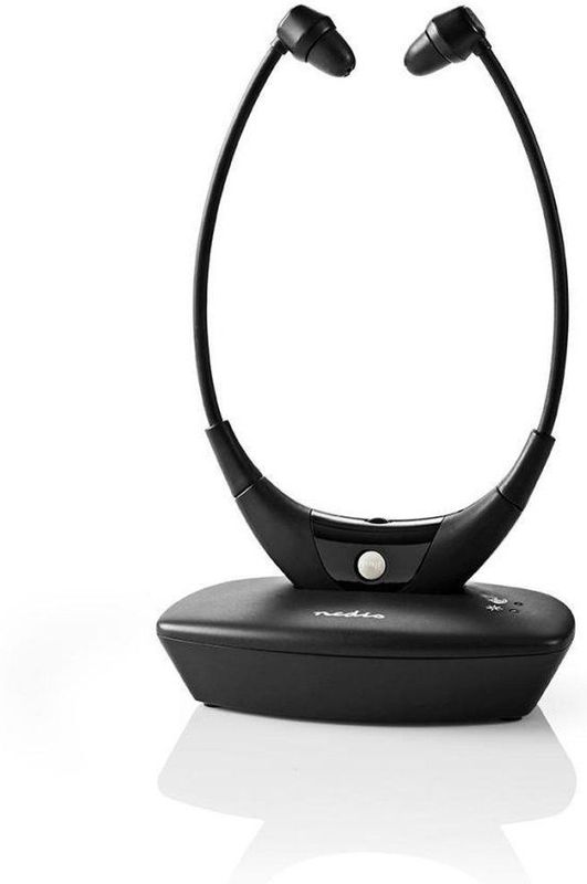 Nedis - HPRF010BK - Draadloze Koptelefoon - Black - In-ear - Oplaadstation