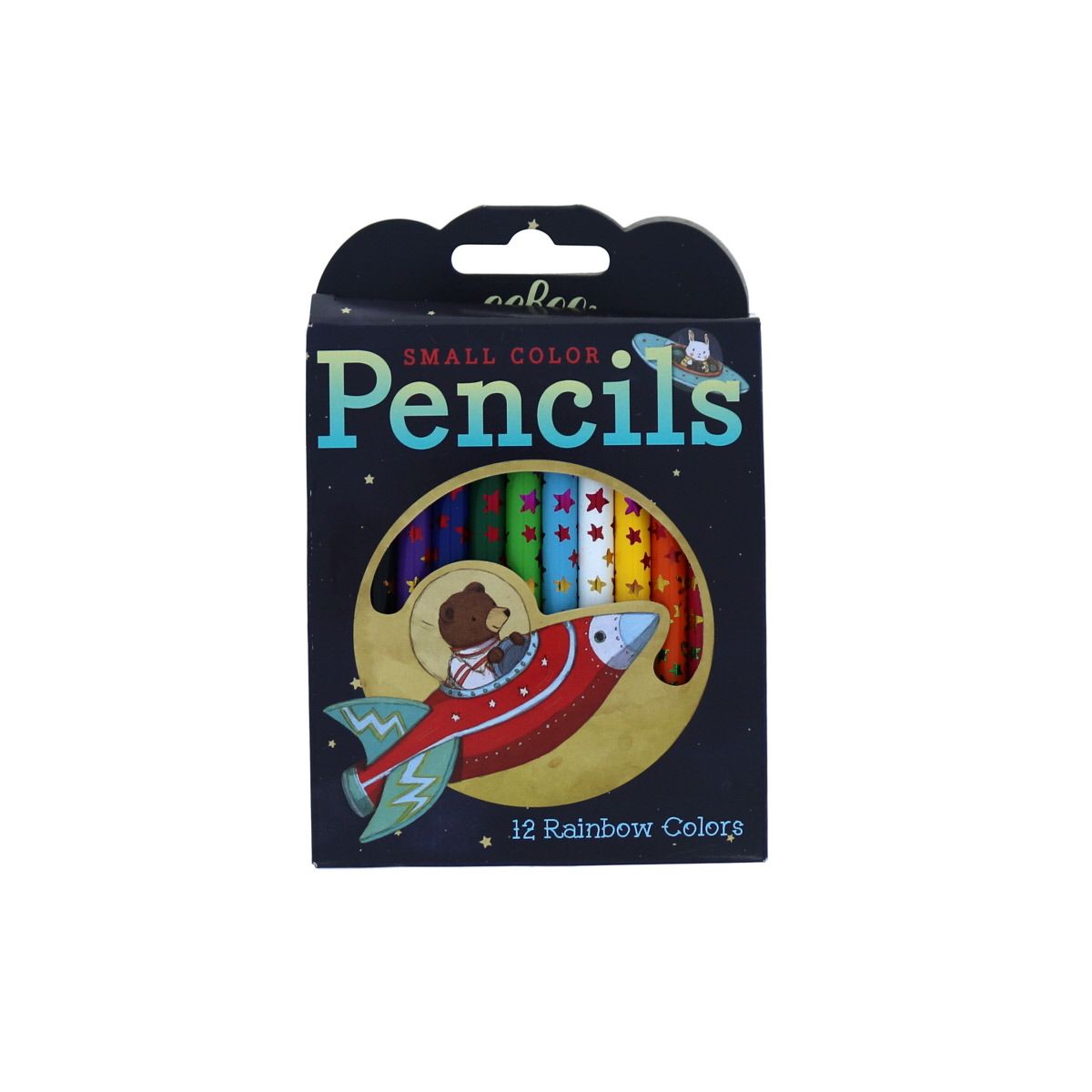 Lot de 12 mini crayons de couleurs arc-en-ciel Le petit Souk