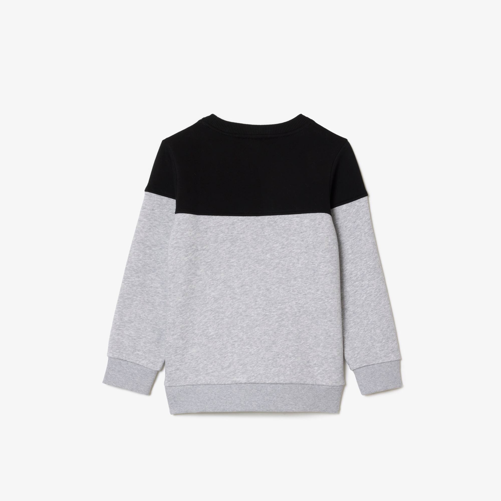 Sweatshirt enfant color-block en molleton de coton biologique Pullovers & Sweatshirts - Noir - Lacoste - Enfant