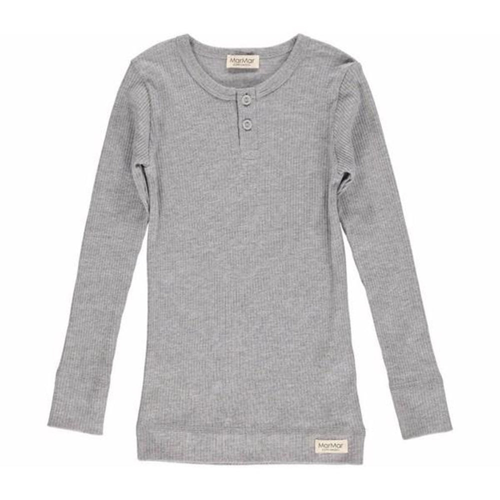 Modal T-Shirt L/Æ Grey Melange - MarMar → Luksusbaby.dk