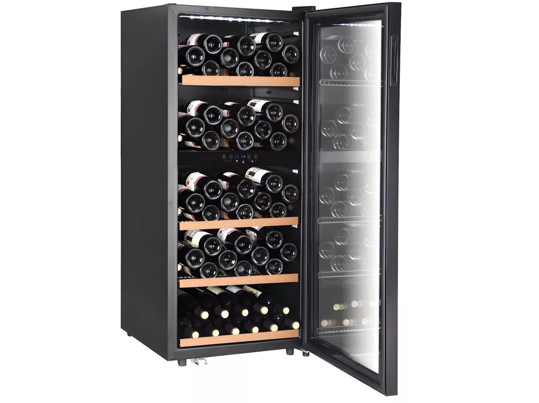 Cave à vin de service et de vieillissement - 95 bouteilles - Thermostat ajustable - GAMAY