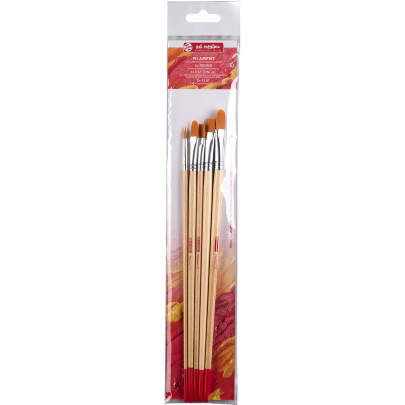 Talens Art Creation Öl- und Acrylpinsel-Set, 5 Stück