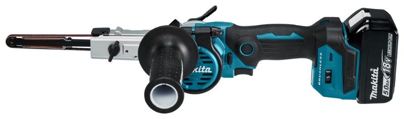 Makita DBS180RTJ 18V Li-ion accu stripschuurmachine set (2x5.Ah) in Mbox - 9mm