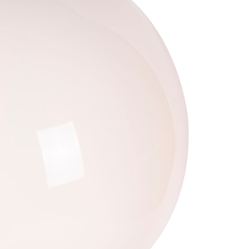 Smart Scandinavische hanglamp goud met opaal glas 50cm incl. Wifi A60- Ball 50