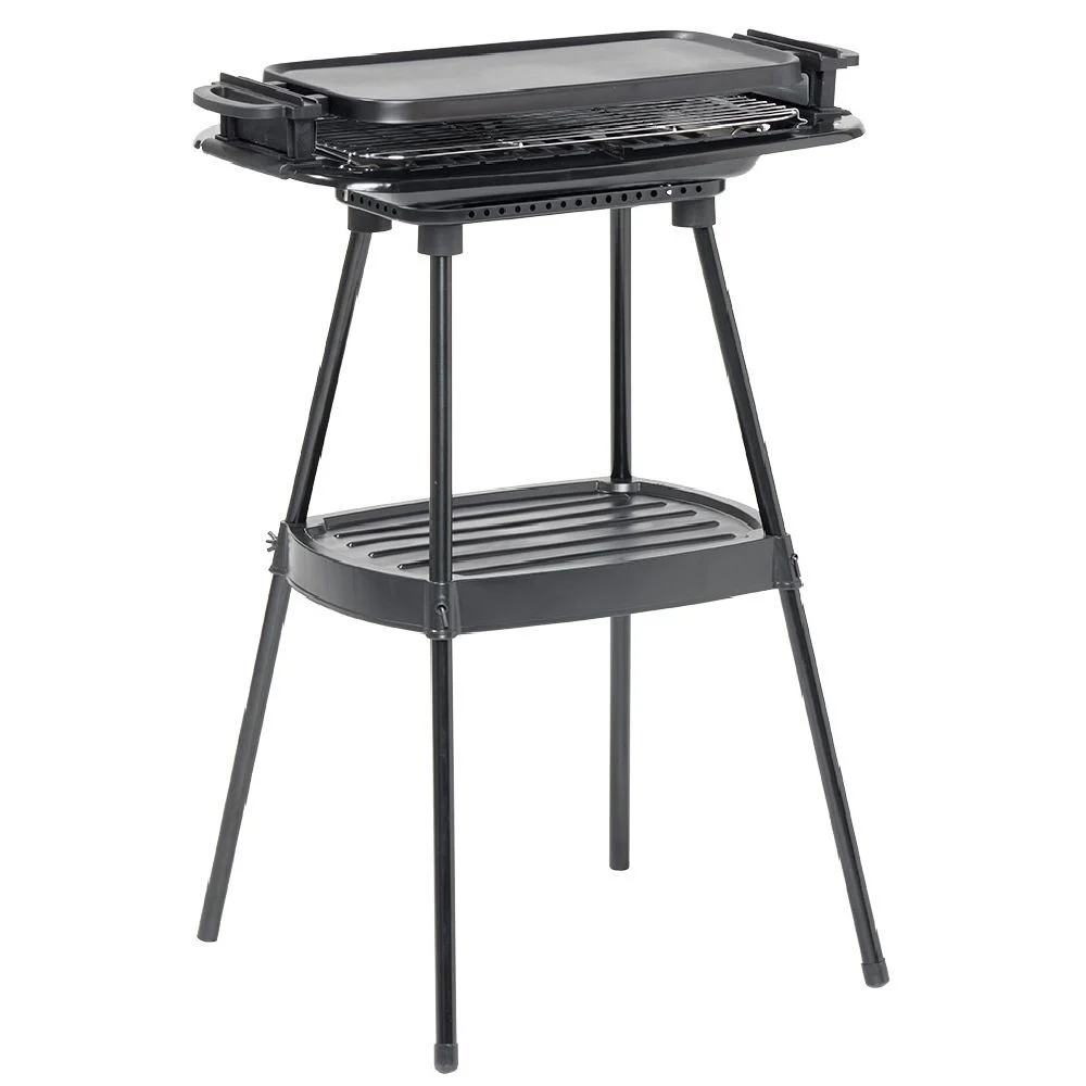 Barbecue 2en1 plancha électrique Town noir 63x39xH80cm 2000W