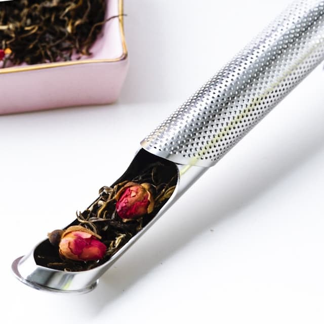 Long Pipe Tea Infuser te-si 2-pak Sølv