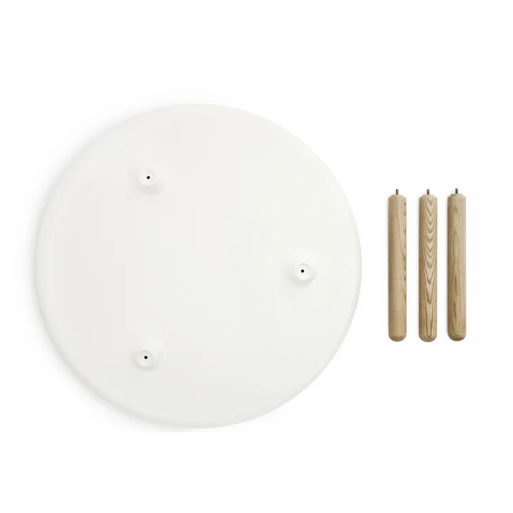 Normann Copenhagen - Tablo Ø 50 cm, weiss / natur
