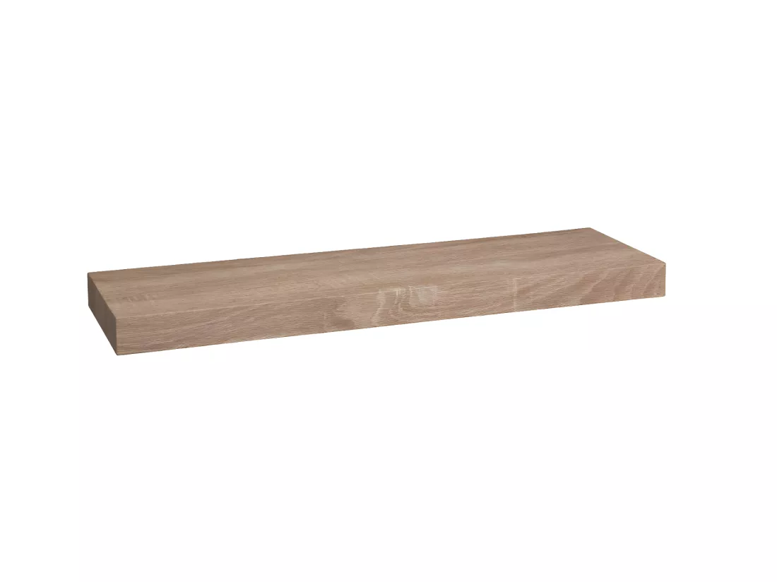 Étagère murale flottante coloris Chêne naturel L 60 cm Fixations invisibles