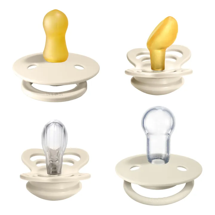 Bibs Coffret de tétines Try it collection | Ivoire