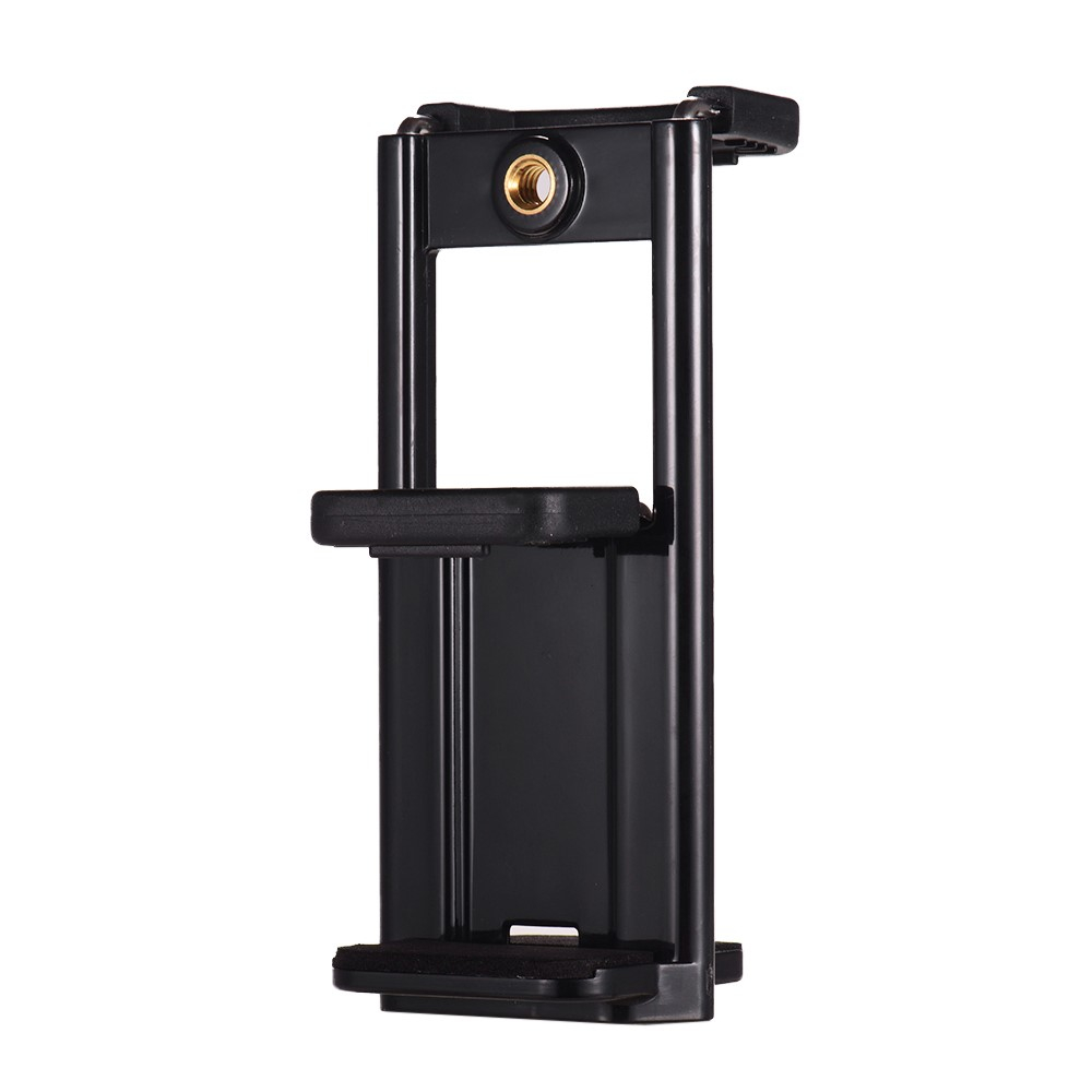 Verstellbare Smartphone Halterung Tablet Stativ Adapter (Ausziehbar bis 18cm) - Schwarz