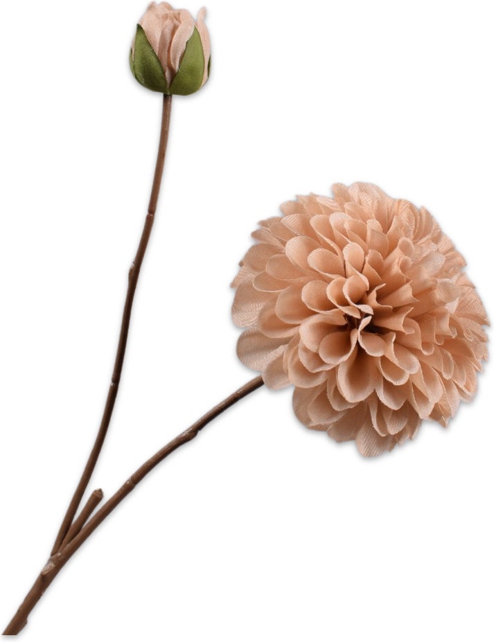 Silk-ka kunstbloem Dahlia licht roze 60 cm