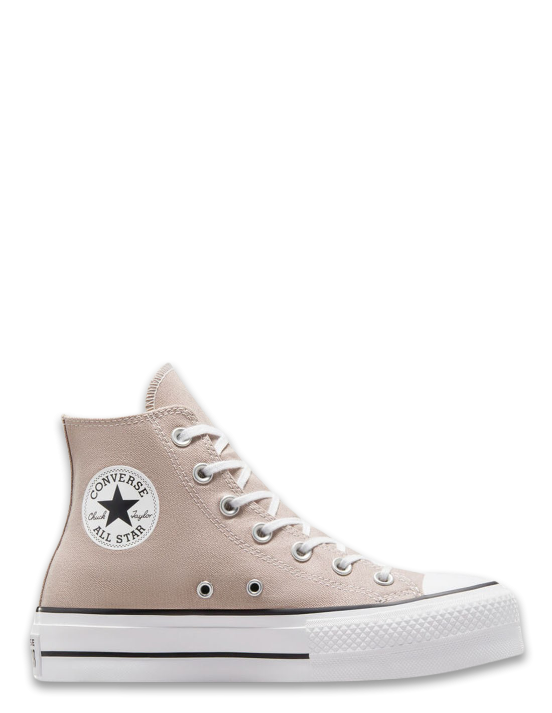 converse Sneakers compensée ctas lift hi wonder stone/white/black