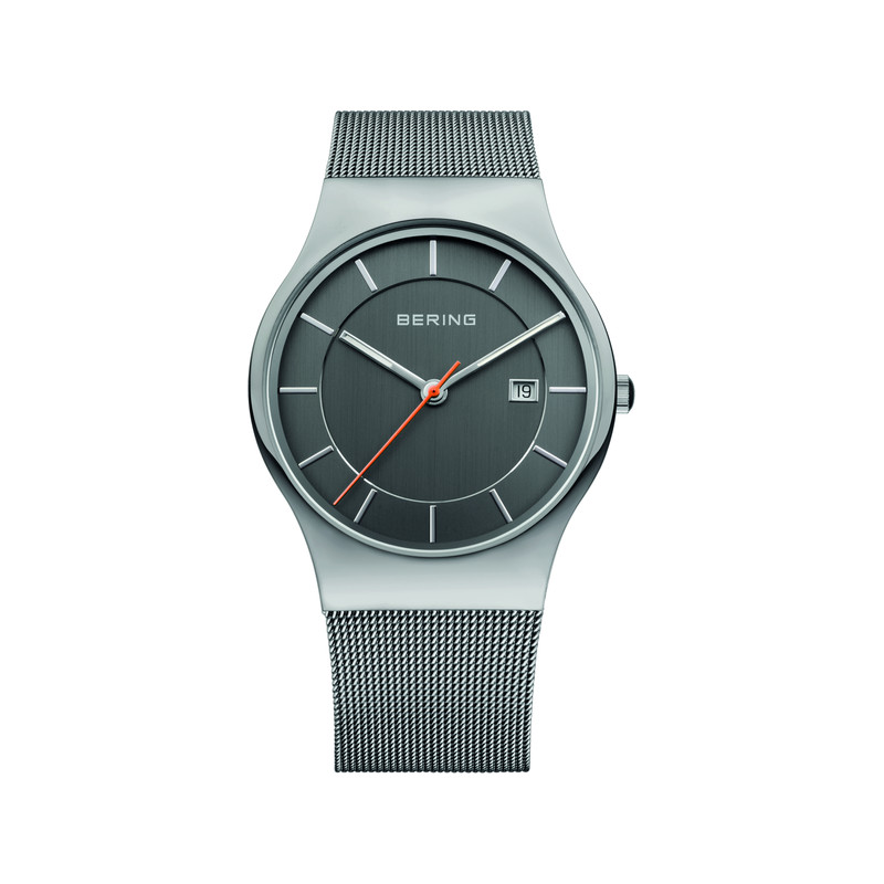 Montre Béring homme acier bracelet milanais