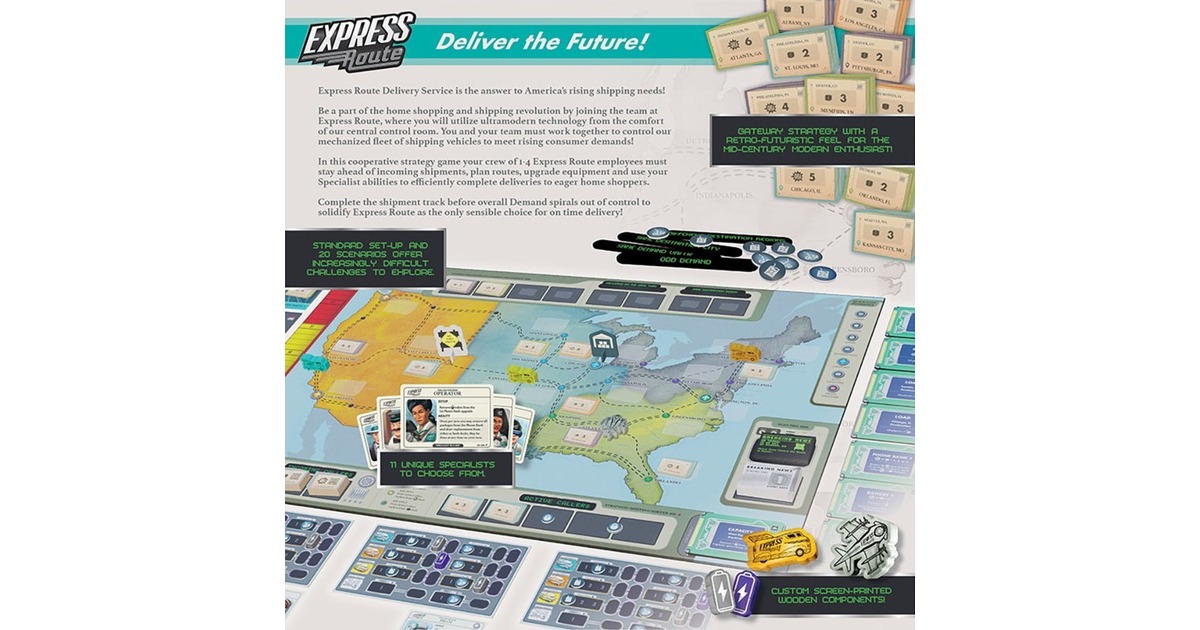 European Player NetworkExpress Route Bordspel  (Engels, 1 - 4 spelers, 60 minuten, Vanaf 10 jaar)