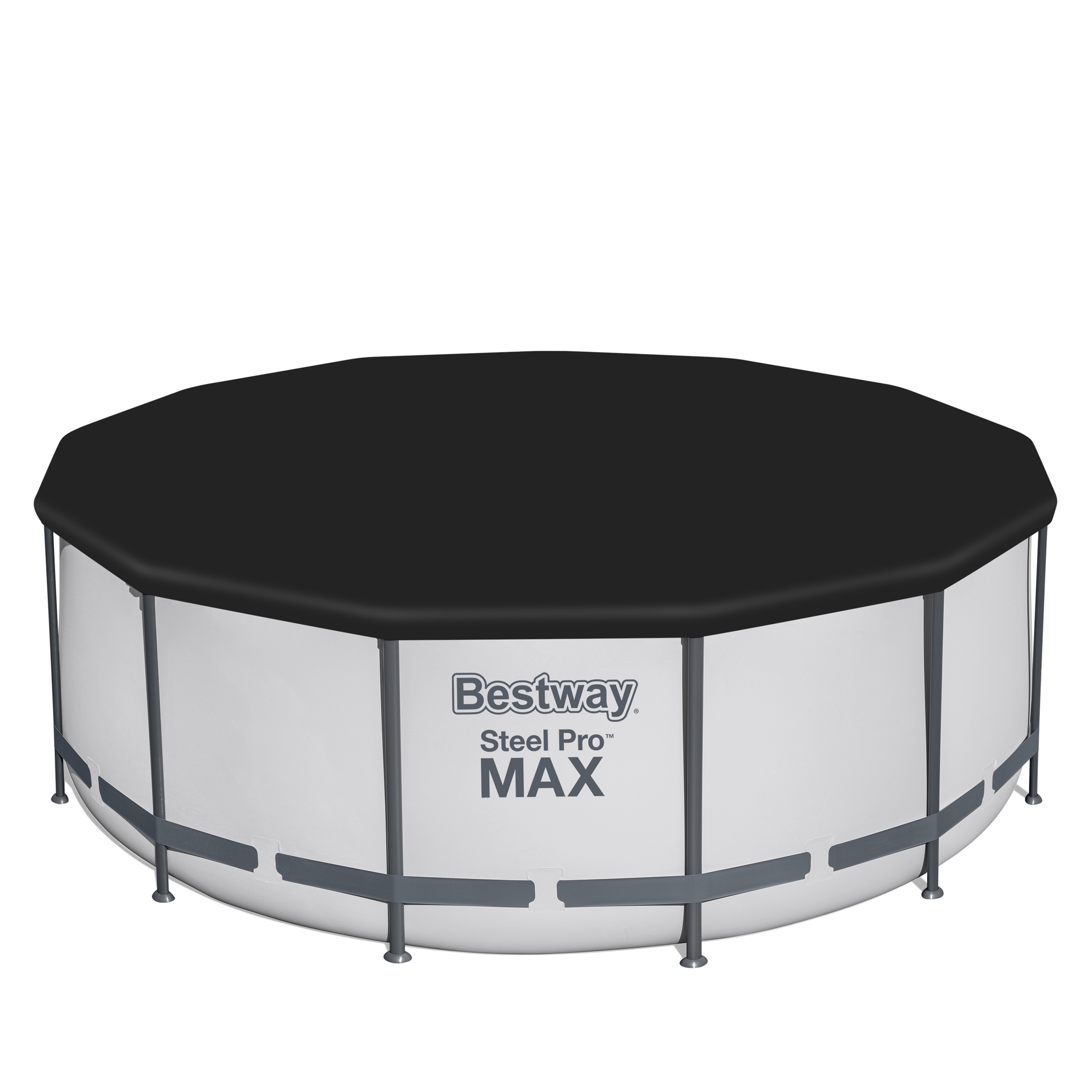 Bestway Pool Komplett-Set hellgrau 396 x 122 cm