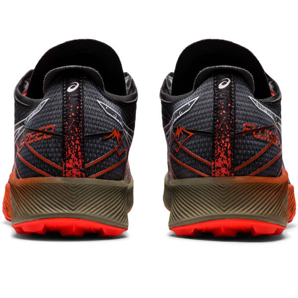 Chaussure trail ASICS FUJISPEED BLACK/CHERRY TOMATO