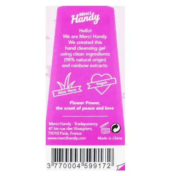 Gel de limpeza Merci Handy Hands Flower Power 30ml