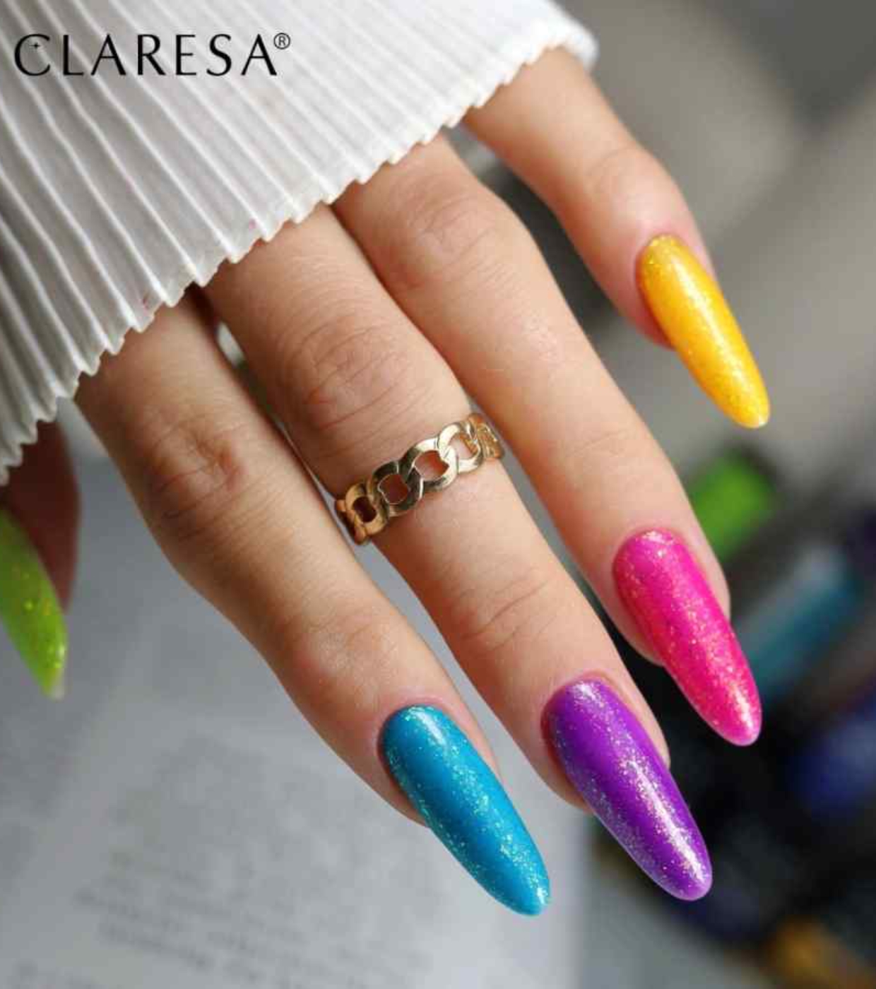 Claresa - *Rainbow Jello Base* - Esmalte semipermanente - Yellow
