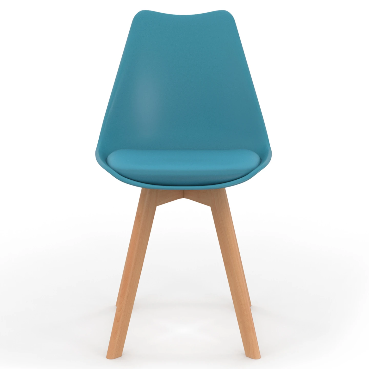 Lot de 4 chaises scandinaves SARA mix color pastel rose, blanc, gris clair, bleu