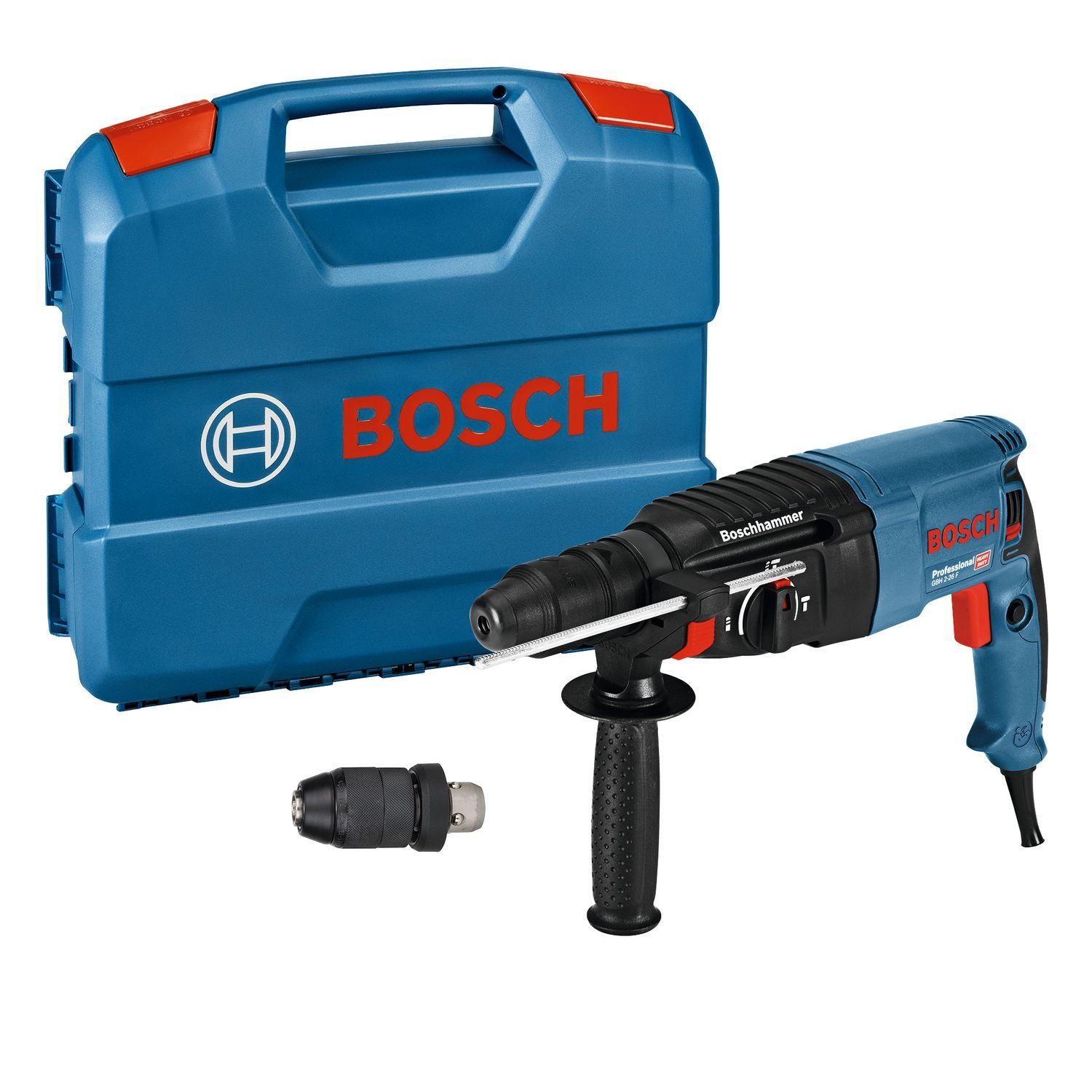Bosch Professional GBH 2-26 F Combihamer SDS-Plus 2,7J   snelwisselboorkop   5 boren 830W in koffer - 06112A4001