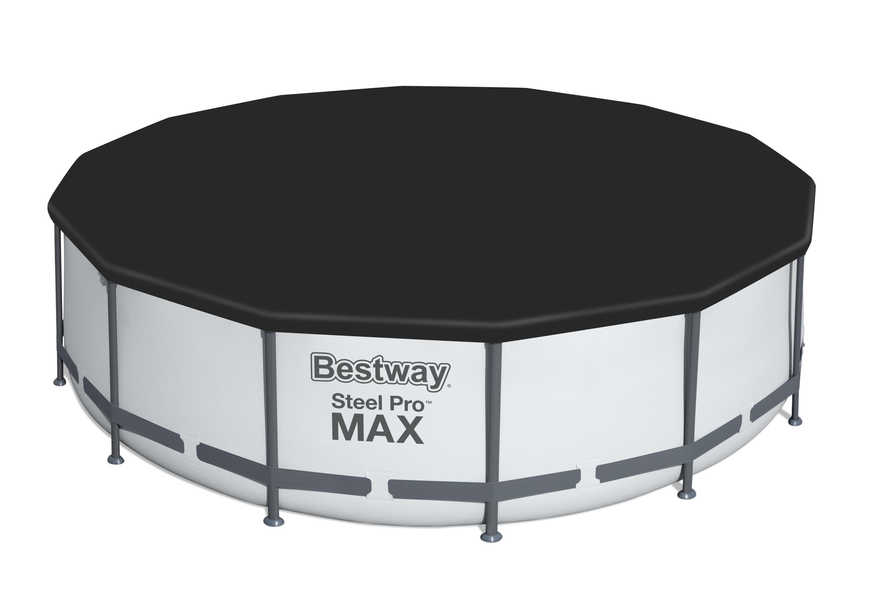Bestway Pool Komplett-Set hellgrau 427 x 107 cm