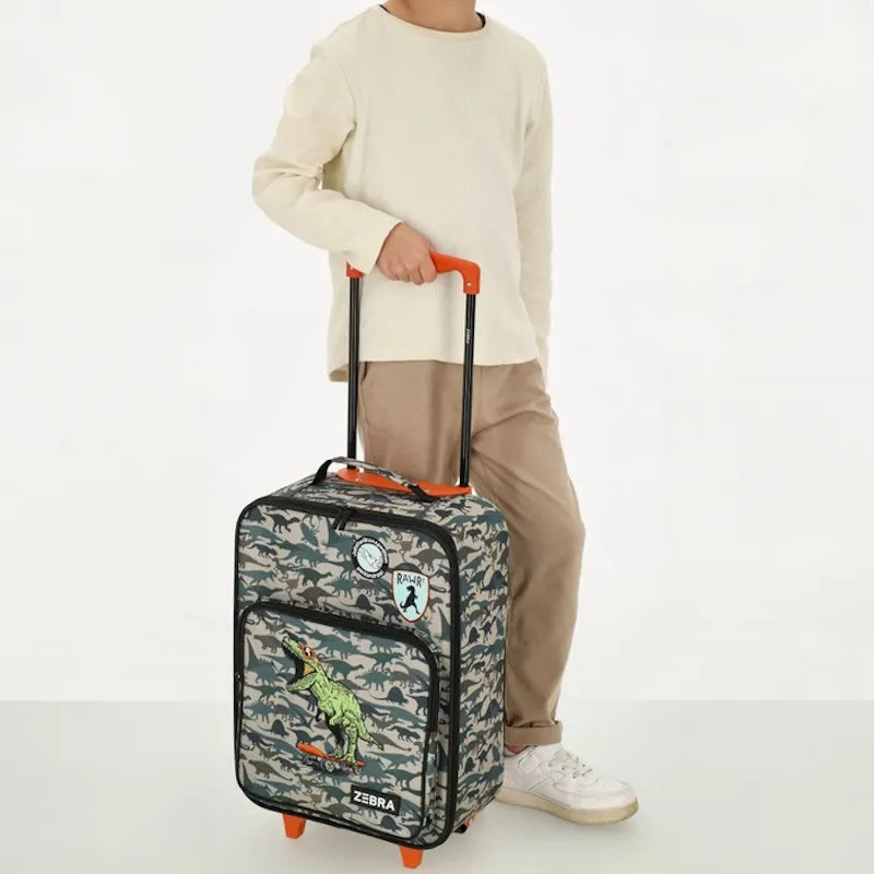 Zebra Trend Avonturier Kinderkoffer Dino