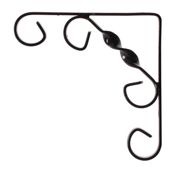 Plankdrager ornament zwart 10x10CM