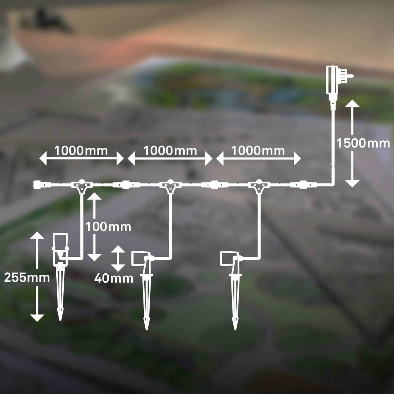 Briloner Erdspieße Starterset 3er-Set GARTENSYSTEM