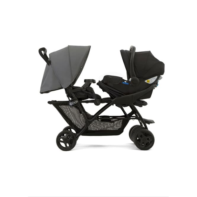 Graco - Geschwisterwagen Stadium Duo - Farbe Titanium