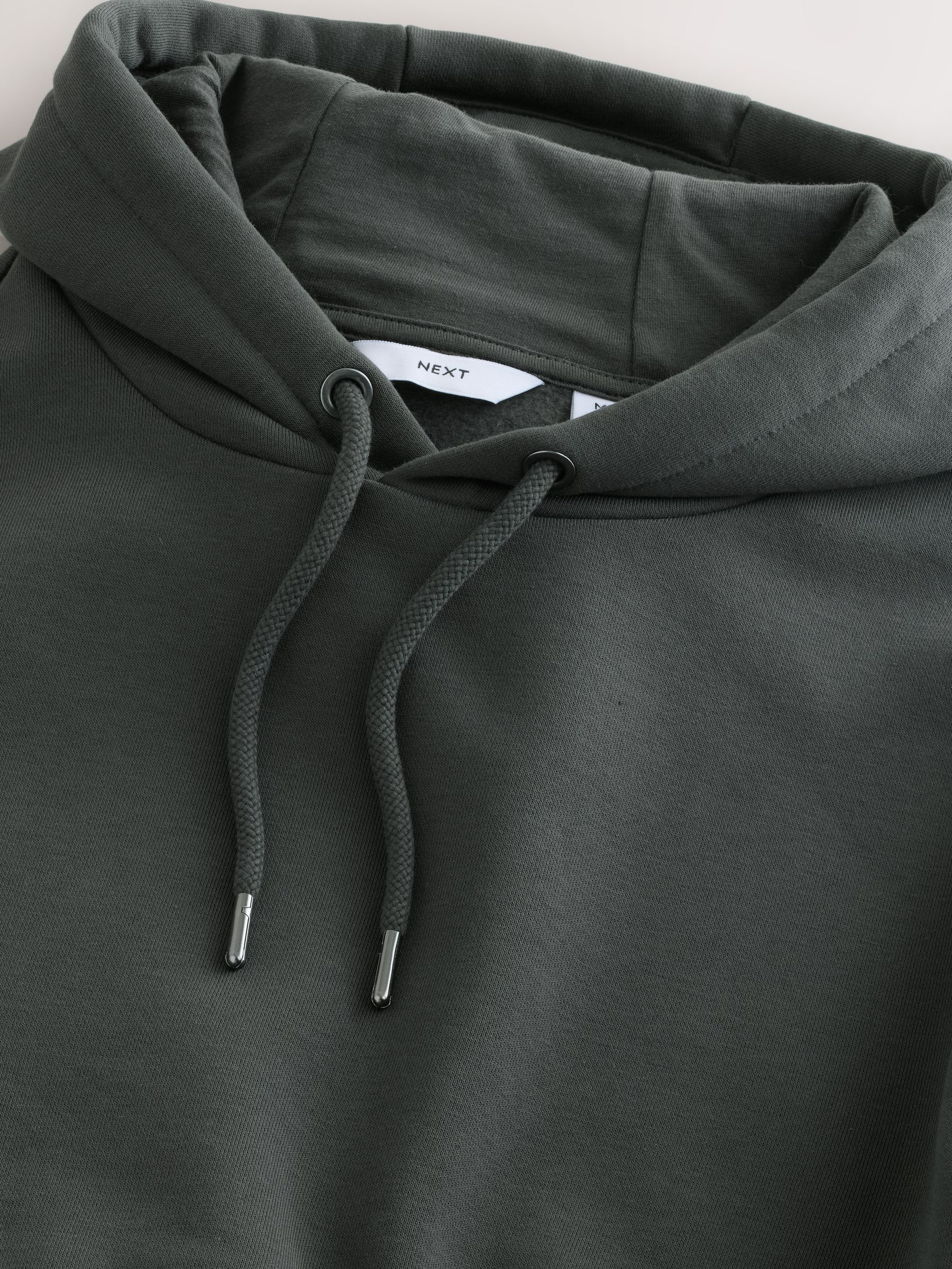 Leisteen grijs - Normale Pasvorm - Zwaargewicht Cotton Rich Jersey Hoodie