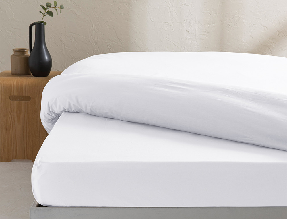 Drap-housse bonnet profond-Percale