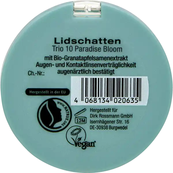 Lidschatten Trio 10 Paradise Bloom