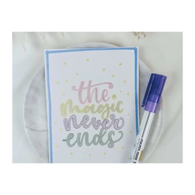 ONLINE Outline - Marqueur - 6 couleurs dans un étui avec effet pailleté
