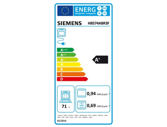 SIEMENS - Four encastrable pyrolyse HB574ABR3F, iQ300, cookControl10