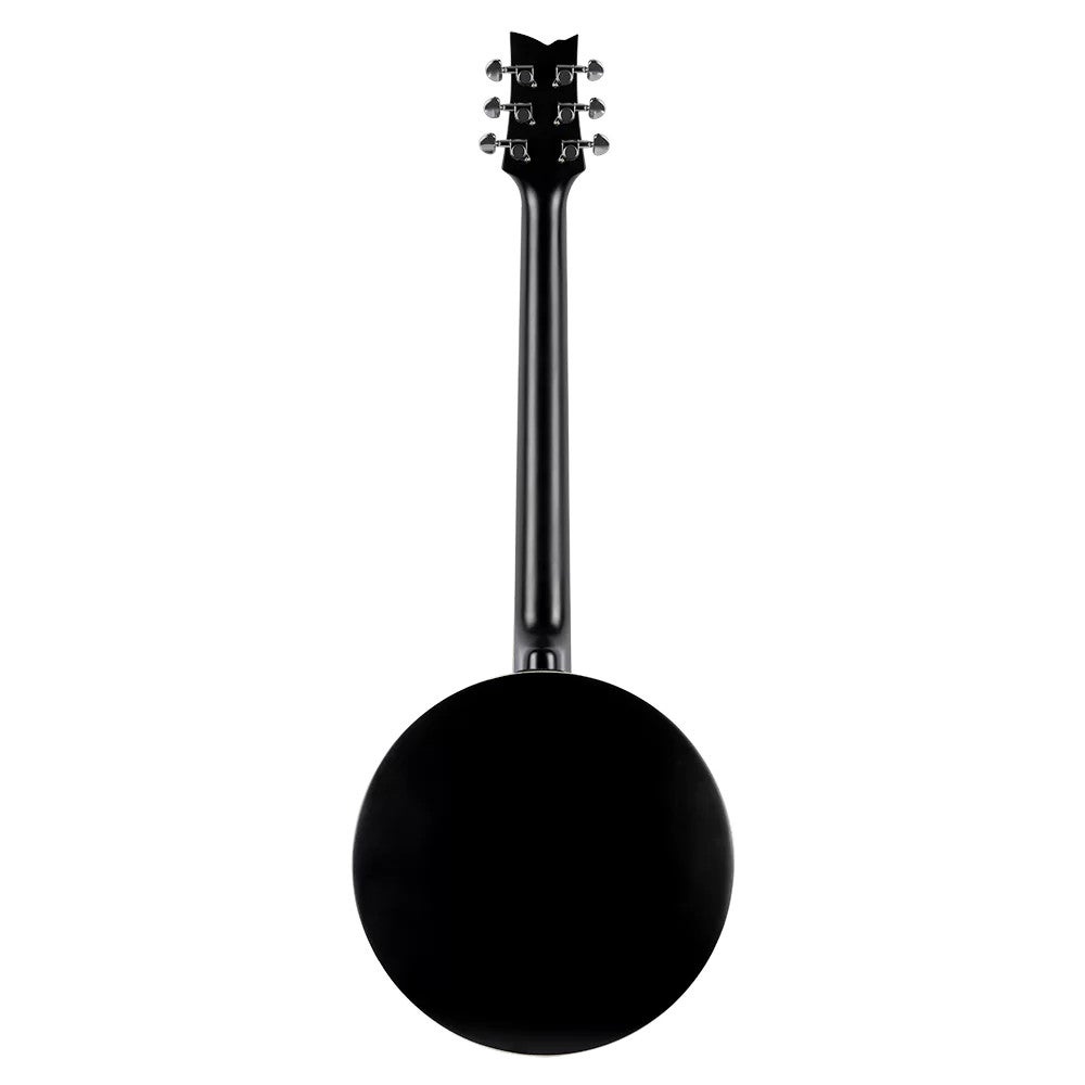 Ortega OBJE356-SBK-L Raven Series Satin Black linkshandige E/A zessnarige banjo met gigbag