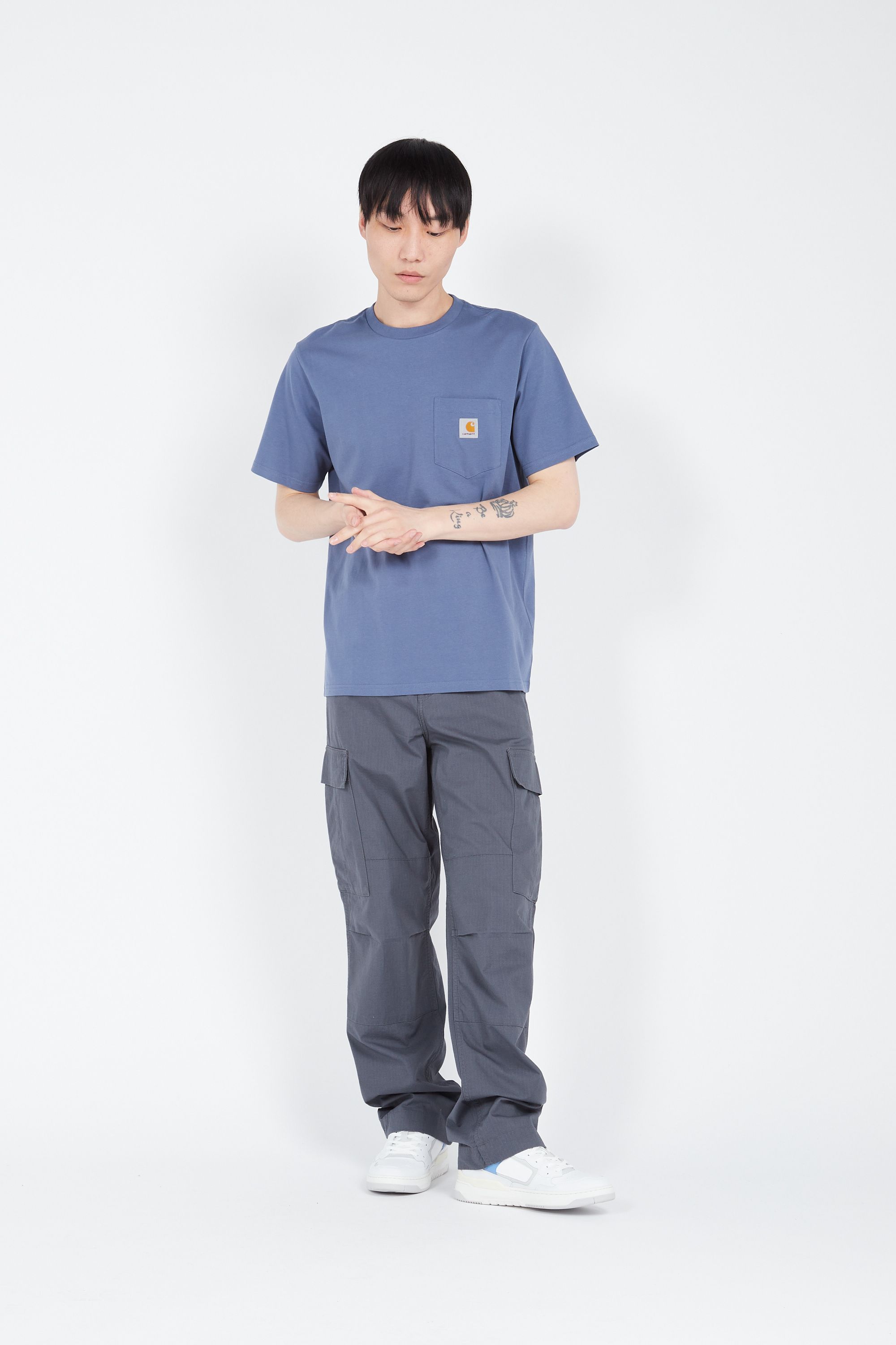 CARHARTT WIP T-shirt Pocket Bleu