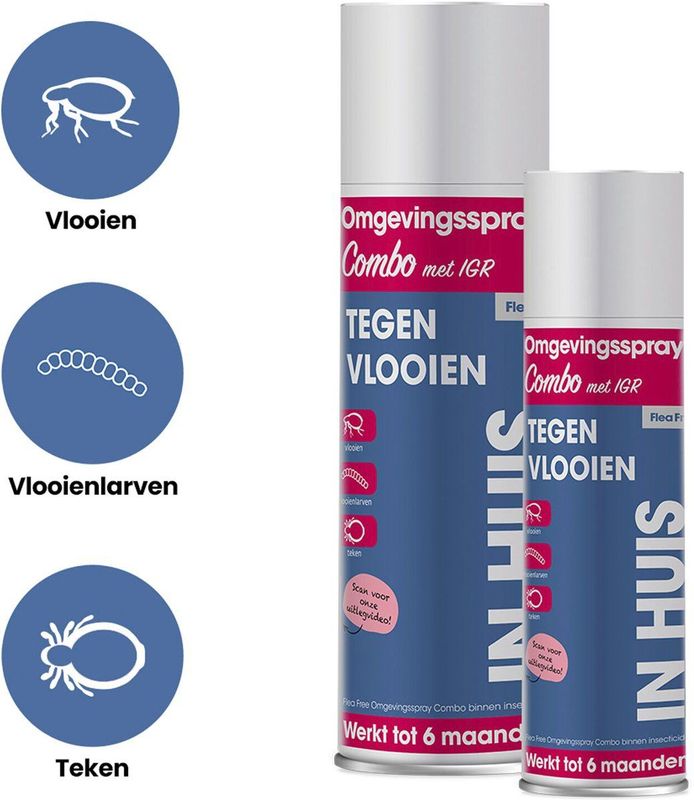 Flea Free - Omgevingsspray Combo - Vlooienbestrijding - Effectieve Oplossing