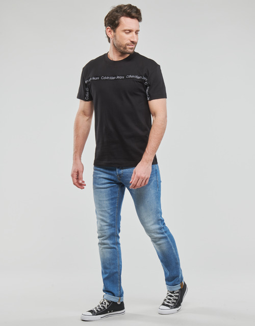 Calvin Klein Jeans - LOGO TAPE TEE - Noir