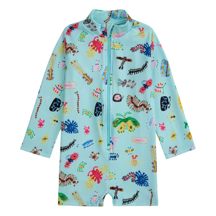 Bobo Choses Combinaison Anti UV Matière Recyclée Bêbêtes | Bleu