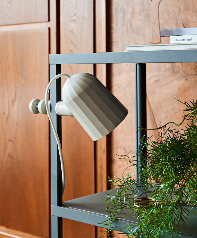 Hay Noc klemlamp LED donkergrijs